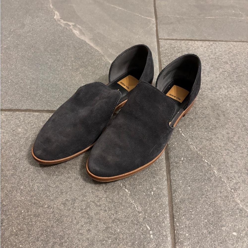 Dolce Vita Women's Dark Gray Suede Loafers